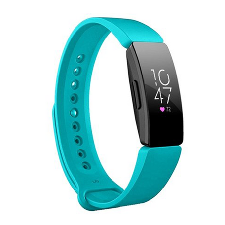 Fitbit Inspire 1 / HR / Ace 2 Silikonband - Größe: Groß - Türkis