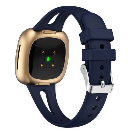 Fitbit Versa 3 & 4 / Sense 1 & 2 - Sportband Teardrop-Design - Groß - Dunkelblau