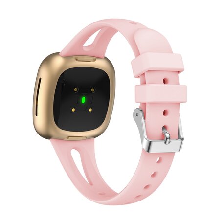 Fitbit Versa 3 & 4 / Sense 1 & 2 - Sportband Teardrop-Design - Groß - Pink