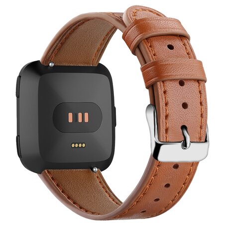 Fitbit Versa 3/4 & Sense 1/2 Lederband - Braun