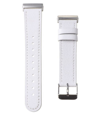 Fitbit Versa 3/4 & Sense 1/2 Lederband - Weiß