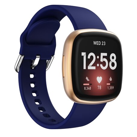 Fitbit Versa 3 & 4 / Sense 1 & 2 - Silikonband - Dunkelblau