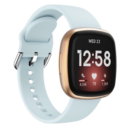 Fitbit Versa 3 & 4 / Sense 1 & 2 - Silikonband - Hellblau