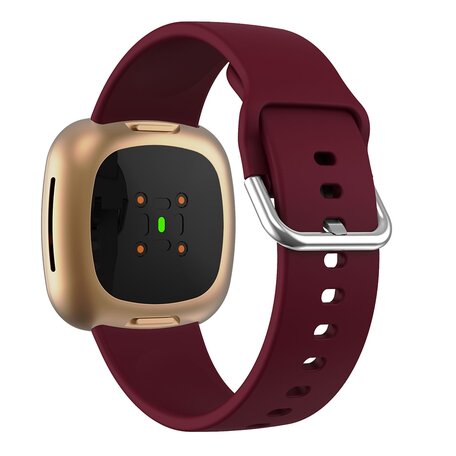 Fitbit Versa 3 & 4 / Sense 1 & 2 - Silikonband - Weinrot