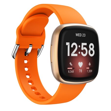 Fitbit Versa 3 & 4 / Sense 1 & 2 - Silikonband - Orange