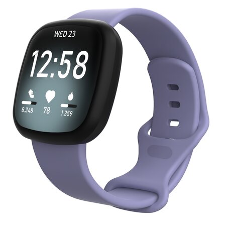 Fitbit Versa 3 & 4 / Sense 1 & 2 Sportarmband - Flieder - Größe: M/L