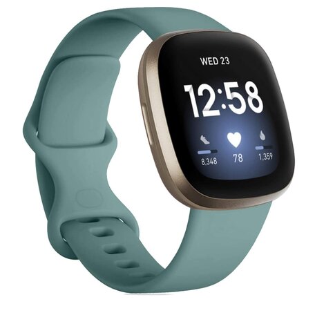 Fitbit Versa 3 & 4 / Sense 1 & 2 Sportarmband - Grün - Größe: M/L