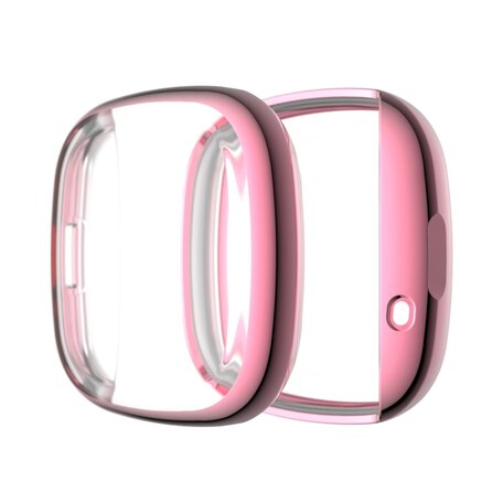 Fitbit Versa 3 / Sense Soft TPU Fall (vollständig geschützt) - Rosa