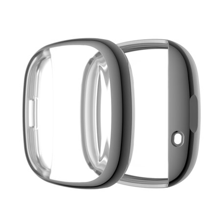 Fitbit Versa 3 / Sense Soft TPU Fall (vollständig geschützt) - Grau