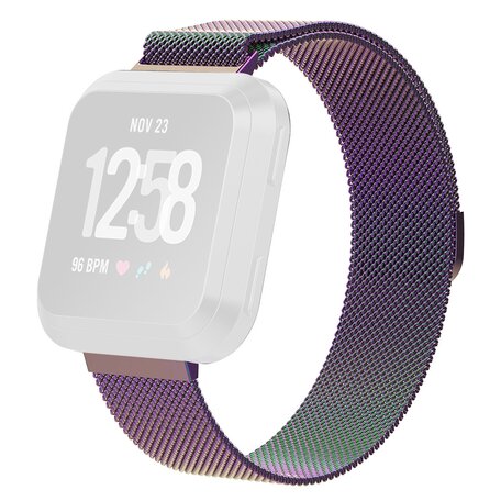 Fitbit Versa 1 / 2 & Lite milanaise Armband - Größe: Groß - Multicolour