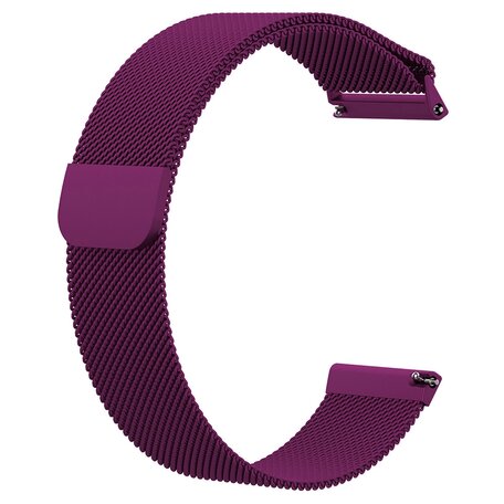 Fitbit Versa 1 / 2 & Lite milanaise Armband - Größe: Groß - Lila