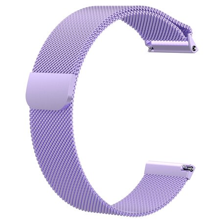 Fitbit Versa 1 / 2 & Lite milanaise Armband - Größe: Groß - Flieder