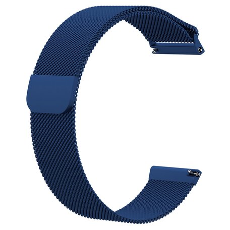 Fitbit Versa 1 / 2 & Lite milanaise Armband - Größe: Groß - Dunkelblau