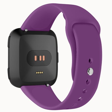 Fitbit Versa 1 / 2 & Lite Silikonband - Größe: Groß - Dunkelviolett