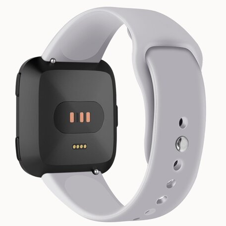 Fitbit Versa 1 / 2 & Lite Silikonband - Größe: Groß - Grau