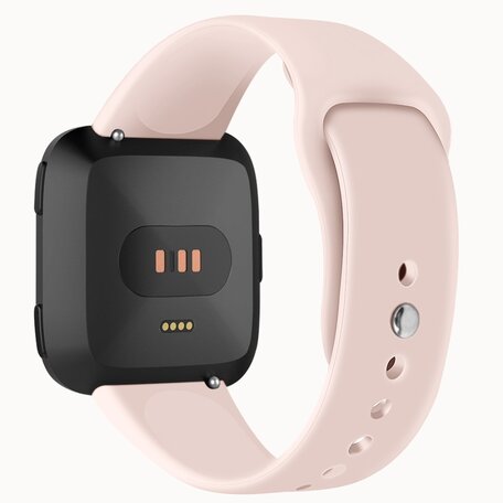 Fitbit Versa 1 / 2 & Lite Silikonband - Größe: Groß - Sand Pink