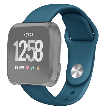 Fitbit Versa 1 / 2 & Lite Silikonband - Größe: Groß - Blau-Grün