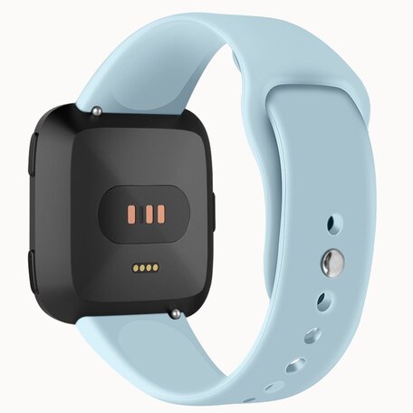 Fitbit Versa 1 / 2 & Lite Silikonband - Größe: Groß - Hellblau