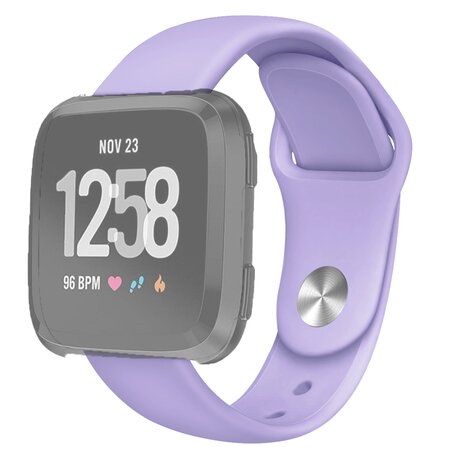 Fitbit Versa 1 / 2 & Lite Silikonband - Größe: Groß - Flieder