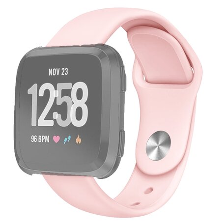 Fitbit Versa 1 / 2 & Lite Silikonband - Größe: Groß - Rosa