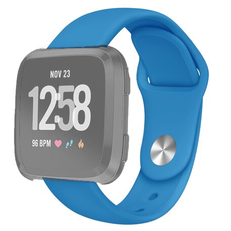 Fitbit Versa 1 / 2 & Lite Silikonband - Größe: Klein - Blau