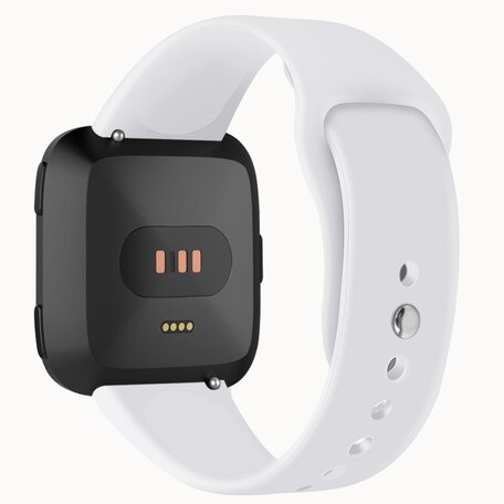 Fitbit Versa 1 / 2 & Lite Silikonband - Größe: Klein - Weiß