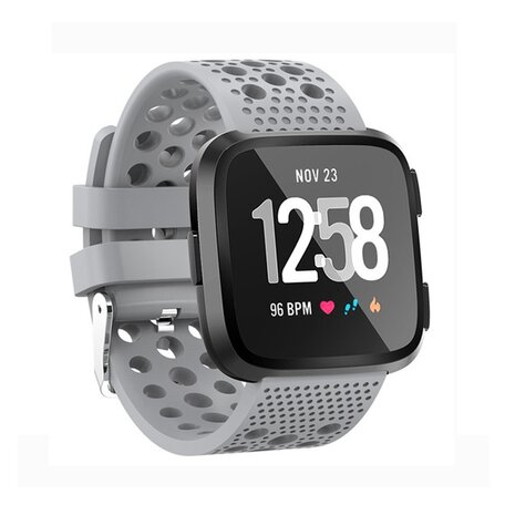 Silikonband belüftet Fitbit Versa 1 / 2 & Lite - Grau
