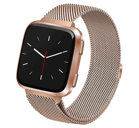 Fitbit Versa 1 / 2 & Lite milanaise Armband - Größe: Klein - Champagner Gold