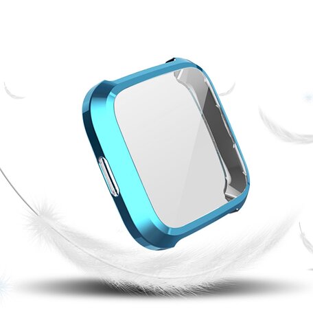 Fitbit Versa Lite Soft TPU Fall (vollständig geschützt) - Blau