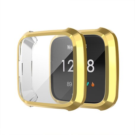 Fitbit Versa Lite Soft TPU Fall (vollständig geschützt) - Gold