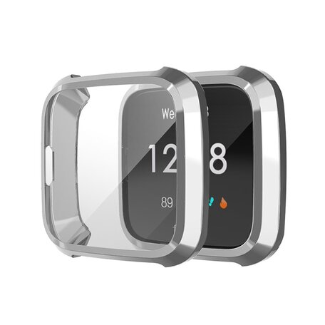 Fitbit Versa Lite Soft TPU Hülle (vollständig geschützt) - Grau