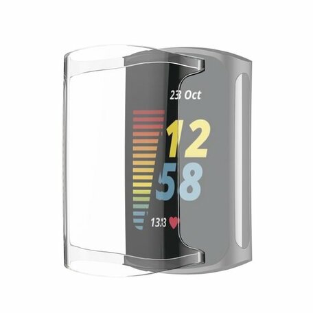 Fitbit Charge 5 & 6 Silikonhülle (vollständig geschützt) - Transparent
