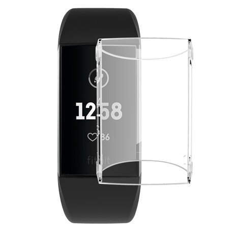 Fitbit Charge 3 & 4 Tasche (vollständig geschützt) - Transparent