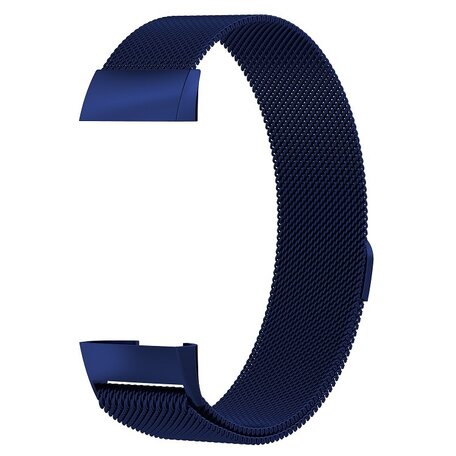 Fitbit Charge 3 & 4 milanaise Armband - Größe: Klein - Dunkelblau