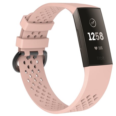 Fitbit Charge 3 & 4 Sportband - Größe: Groß - Rosa