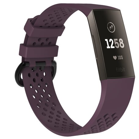 Fitbit Charge 3 & 4 Sportband - Größe: Groß - Lila