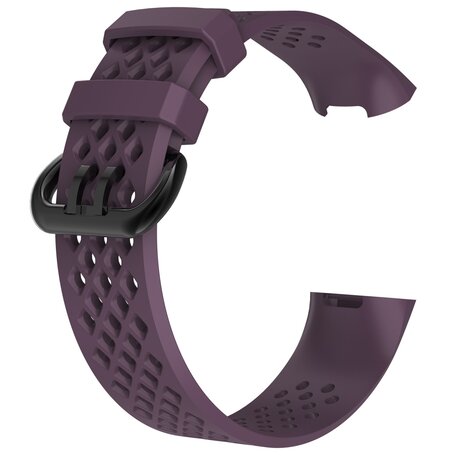 Fitbit Charge 3 & 4 Sportband - Größe: Groß - Lila