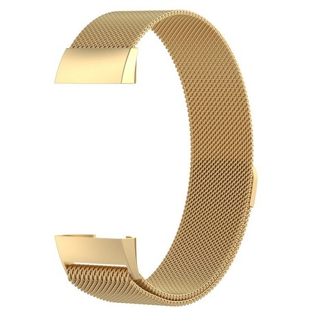 Fitbit Charge 3 & 4 milanaise Armband - Größe: Klein - Gold