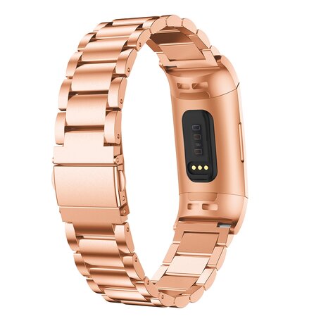 Fitbit Charge 3 & 4 Metallband - Rose Gold