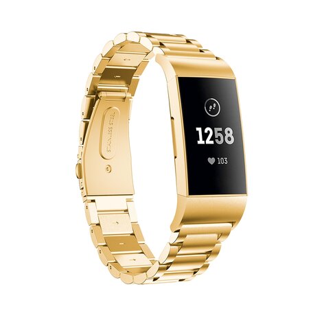 Fitbit Charge 3 & 4 Metallband - Gold