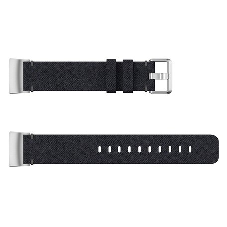 Fitbit Charge 3 & 4 Nylonband - Schwarz