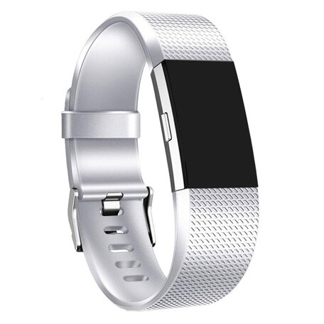 Fitbit Charge 2 Sportband - Größe: Groß - Silber