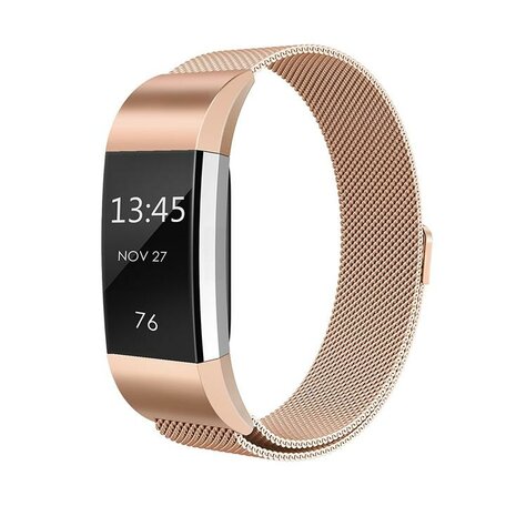 Fitbit Charge 2 milanaise Armband - Größe: Klein - Champagner Gold