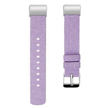 Fitbit Charge 2 Canvas-Armband - Größe: Groß - Flieder