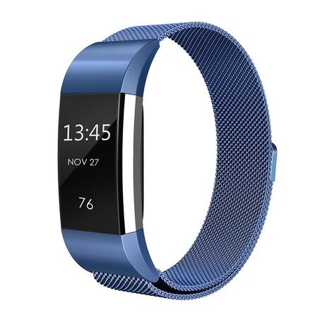 Fitbit Charge 2 milanaise Armband - Größe: Klein - Blau