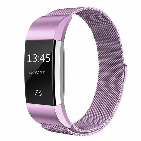 Fitbit Charge 2 milanaise Armband - Größe: Klein - Flieder