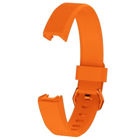 FitBit Alta HR Silikonarmband mit Schnalle - Größe: Large - Orange