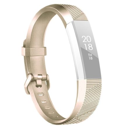 Fitbit Alta Silikonband - Größe: Groß - Champagner Gold