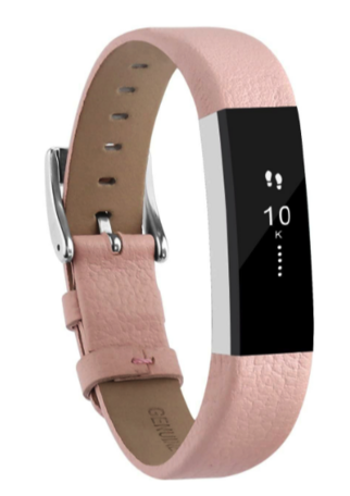 Lederband Fitbit Alta - Babyrosa