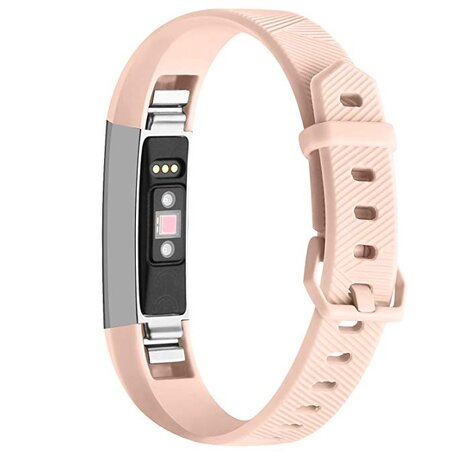 FitBit Alta HR Silikonarmband mit Schnalle - Größe: Large - Beige